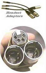 Headset Adapters with special mini XLR connectors